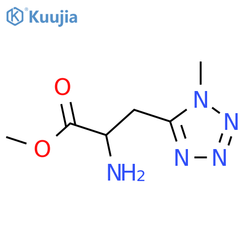 methyl 2-amino-3-(1-methyl-1H-1,2,3,4-tetrazol-5-yl)propanoate structure
