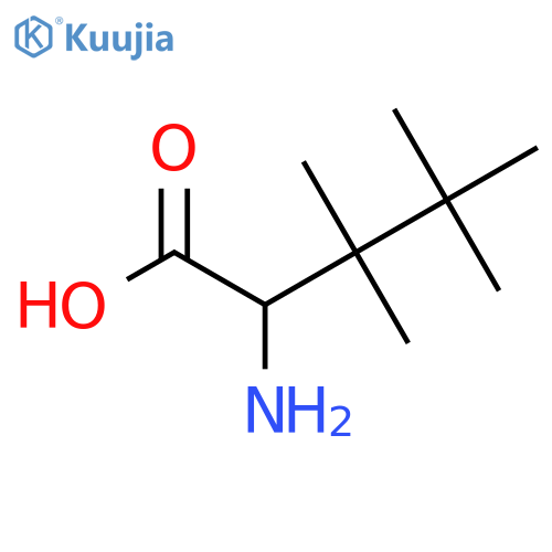 2-Amino-3,3,4,4-tetramethylpentanoic acid structure