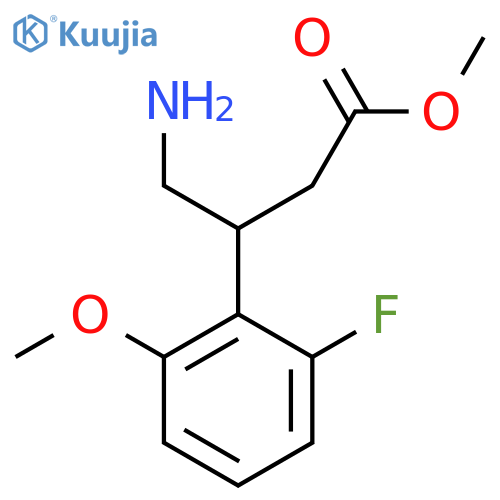 methyl 4-amino-3-(2-fluoro-6-methoxyphenyl)butanoate structure