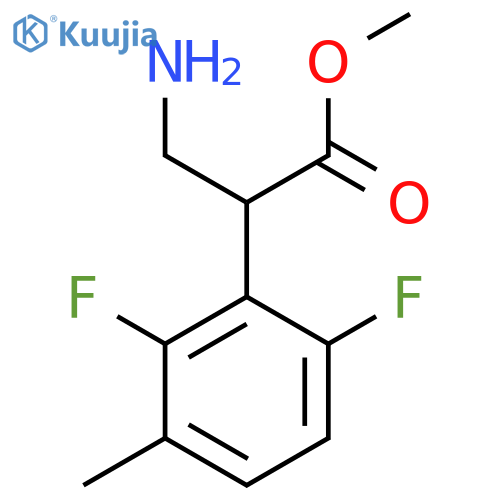 methyl 3-amino-2-(2,6-difluoro-3-methylphenyl)propanoate structure