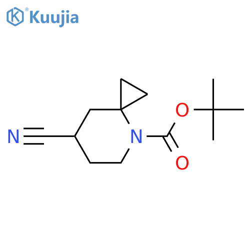 tert-butyl 7-cyano-4-azaspiro[2.5]octane-4-carboxylate structure