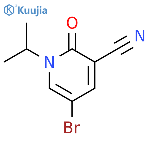 3-Pyridinecarbonitrile, 5-bromo-1,2-dihydro-1-(1-methylethyl)-2-oxo- structure
