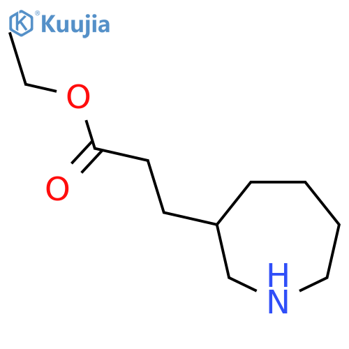 Ethyl 3-(azepan-3-yl)propanoate structure