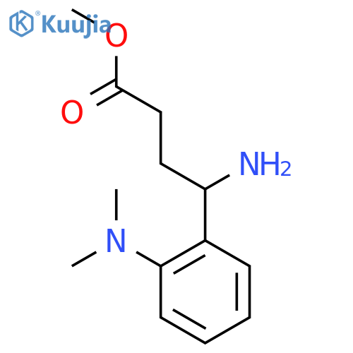 methyl 4-amino-4-2-(dimethylamino)phenylbutanoate structure