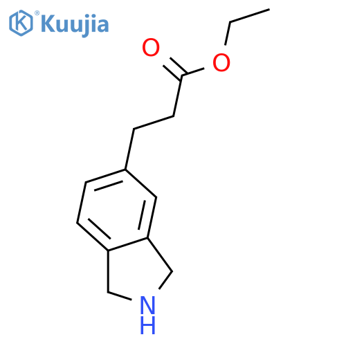 ethyl 3-(2,3-dihydro-1H-isoindol-5-yl)propanoate structure