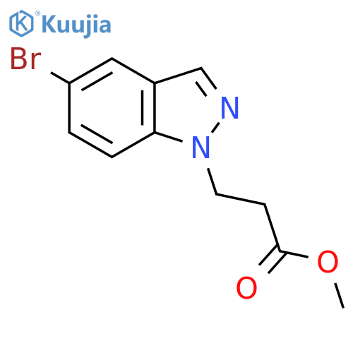 methyl 3-(5-bromo-1H-indazol-1-yl)propanoate structure