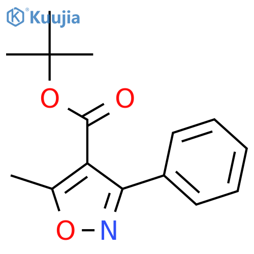 Tert-Butyl 5-methyl-3-phenylisoxazole-4-carboxylate structure