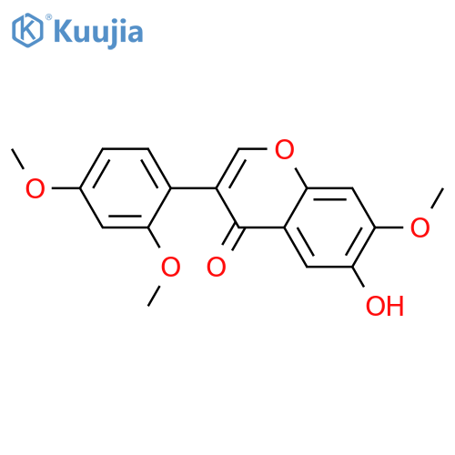 2',4',6,7-Tetrahydroxyisoflavone; 2',4',7-Tri-Me ether structure