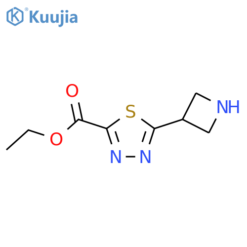 Ethyl 5-(azetidin-3-yl)-1,3,4-thiadiazole-2-carboxylate structure