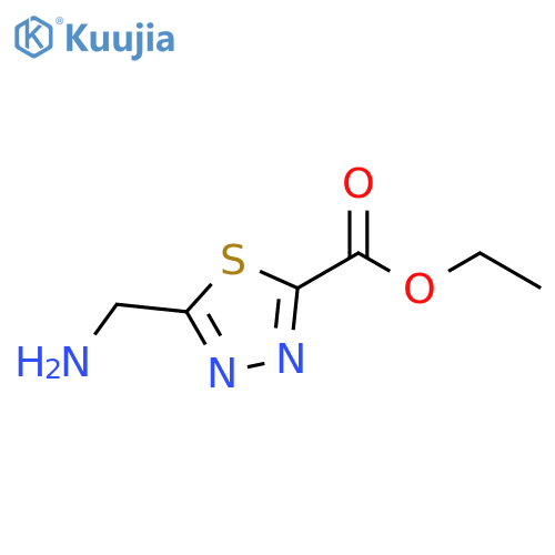 Ethyl 5-(aminomethyl)-1,3,4-thiadiazole-2-carboxylate structure