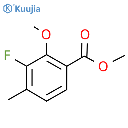 methyl 3-fluoro-2-methoxy-4-methylbenzoate structure