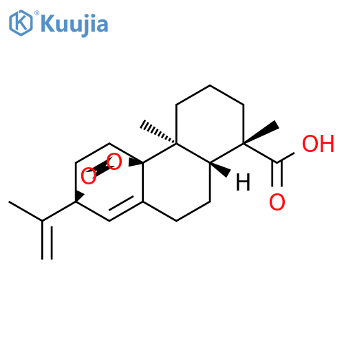 3H-3,10b-Ethanonaphtho[1,2-c]-1,2-dioxin-7-carboxylicacid, 5,6,6a,7,8,9,10,10a-octahydro-7,10a-dimethyl-3-(1-methylethenyl)-,(3S,6aR,7S,10aS,10bR)- structure