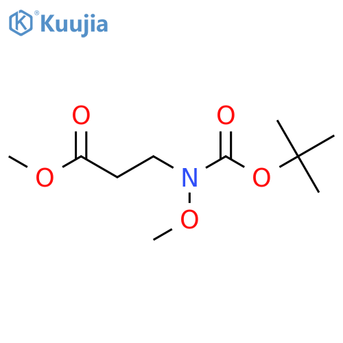 MEthyl 3-{[(tert-butoxy)carbonyl](methoxy)amino}propanoate structure