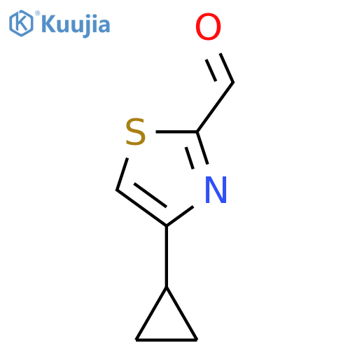 4-cyclopropyl-1,3-thiazole-2-carbaldehyde structure