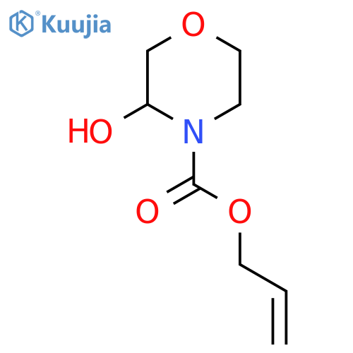 Allyl 3-hydroxymorpholine-4-carboxylate structure