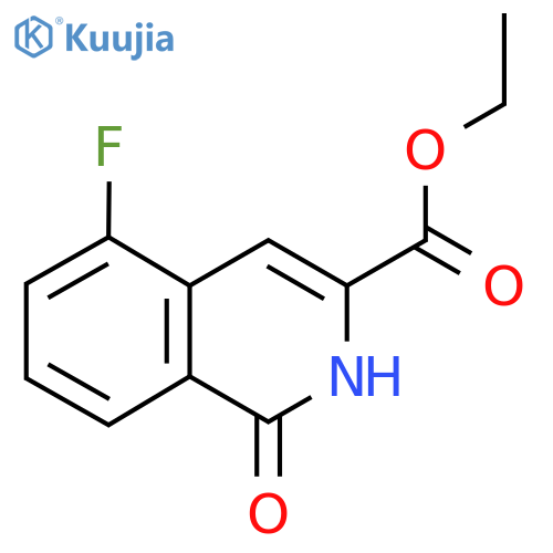 ethyl 5-fluoro-1-oxo-2H-isoquinoline-3-carboxylate structure