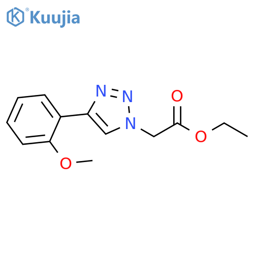1H-1,2,3-Triazole-1-acetic acid, 4-(2-methoxyphenyl)-, ethyl ester structure