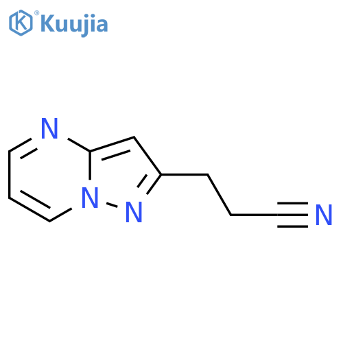 3-{pyrazolo1,5-apyrimidin-2-yl}propanenitrile structure