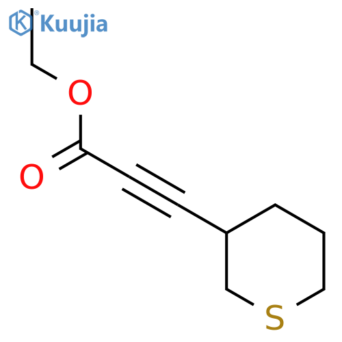 Ethyl 3-(thian-3-yl)prop-2-ynoate structure