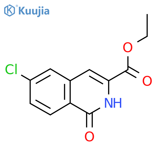 Ethyl 6-chloro-1-oxo-1,2-dihydroisoquinoline-3-carboxylate structure