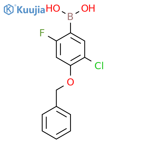 4-Benzyloxy-5-chloro-2-fluorophenylboronic acid structure