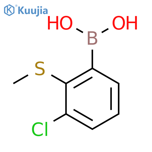 3-Chloro-2-(methylsulfanyl)phenylboronic acid structure