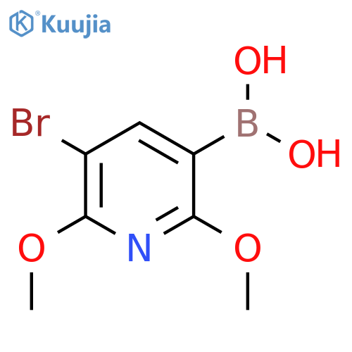 5-Bromo-2,6-dimethoxypyridine-3-boronic acid structure