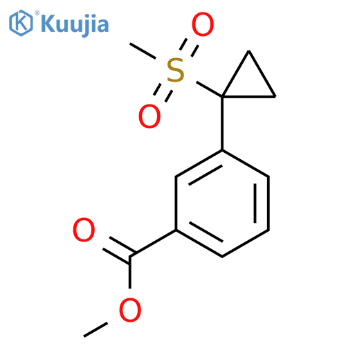 methyl 3-(1-methanesulfonylcyclopropyl)benzoate structure