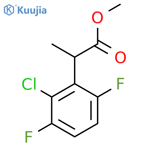methyl 2-(2-chloro-3,6-difluorophenyl)propanoate structure