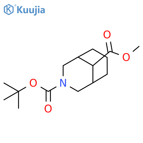 3-tert-butyl 9-methyl 3-azabicyclo[3.3.1]nonane-3,9-dicarboxylate structure