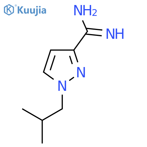 1-(2-methylpropyl)-1H-pyrazole-3-carboximidamide structure