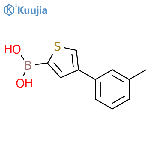 4-(3-Tolyl)thiophene-2-boronic acid structure