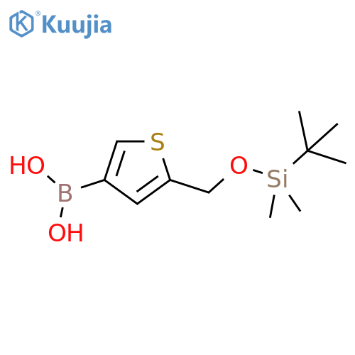 5-(t-Butyldimethylsilyloxymethyl)thiophen-3-boronic acid structure