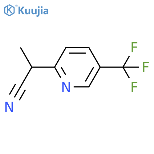 2-5-(trifluoromethyl)pyridin-2-ylpropanenitrile structure