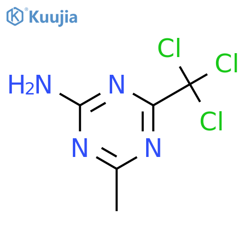 4-methyl-6-(trichloromethyl)-1,3,5-triazin-2-amine structure