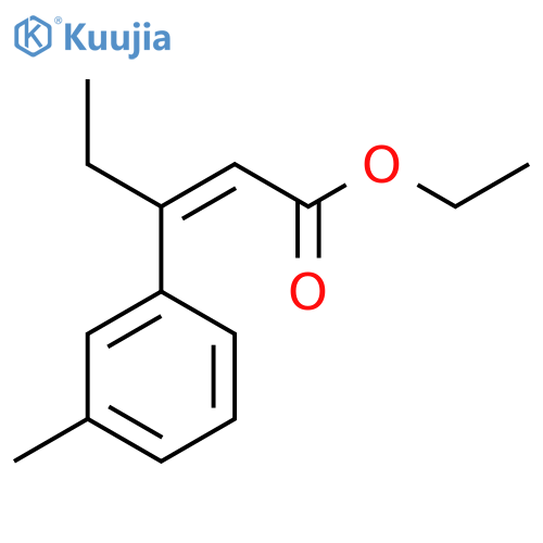 ethyl (2Z)-3-(3-methylphenyl)pent-2-enoate structure