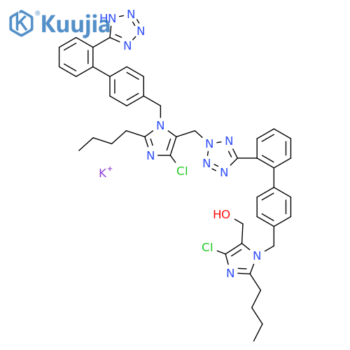 N2-Losartanyl-losartan (Losartan Impurity) Potassium Salt structure