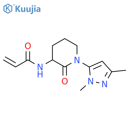 N-[1-(1,3-Dimethyl-1H-pyrazol-5-yl)-2-oxo-3-piperidinyl]-2-propenamide structure
