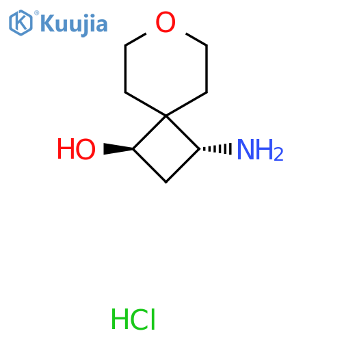 7-Oxaspiro[3.5]nonan-1-ol, 3-amino-, hydrochloride (1:1), (1R,3R)- structure