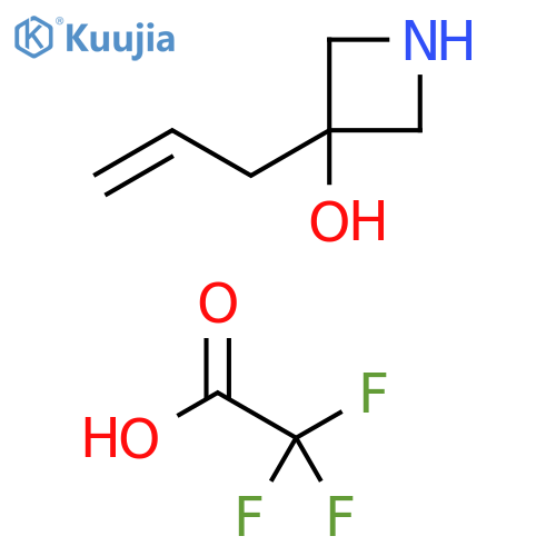 3-(prop-2-en-1-yl)azetidin-3-ol, trifluoroacetic acid structure