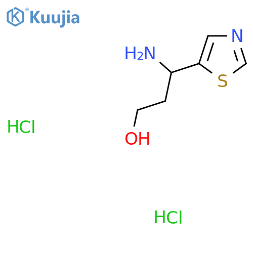 3-Amino-3-(thiazol-5-yl)propan-1-ol dihydrochloride structure