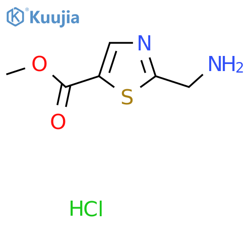 Methyl 2-(aminomethyl)-1,3-thiazole-5-carboxylate hydrochloride structure