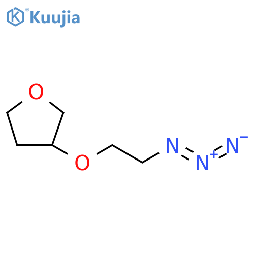 Furan, 3-(2-azidoethoxy)tetrahydro- structure