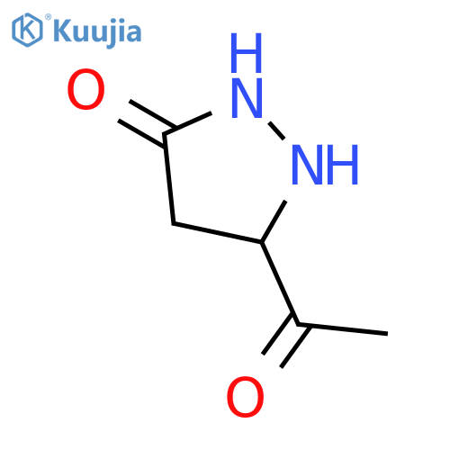 5-acetyl-3-Pyrazolidinone structure