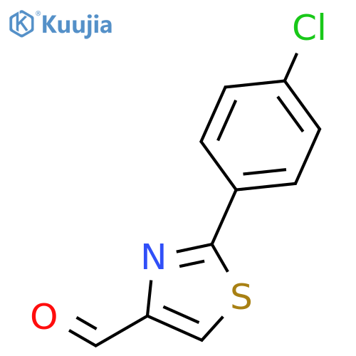 2-(4-Chlorophenyl)thiazole-4-carbaldehyde structure