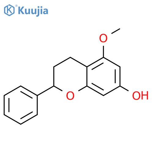 3,4-Dihydro-5-methoxy-2-phenyl-2H-1-benzopyran-7-ol structure