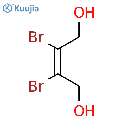 trans-2,3-Dibromo-2-butene-1,4-diol structure