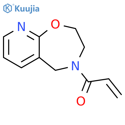 2-Propen-1-one, 1-(2,3-dihydropyrido[3,2-f]-1,4-oxazepin-4(5H)-yl)- structure