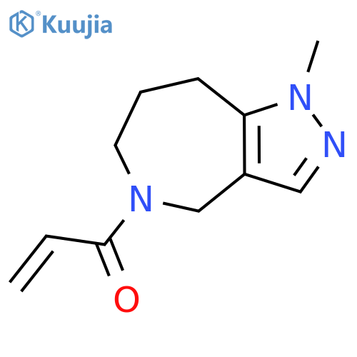 1-{1-methyl-1H,4H,5H,6H,7H,8H-pyrazolo4,3-cazepin-5-yl}prop-2-en-1-one structure