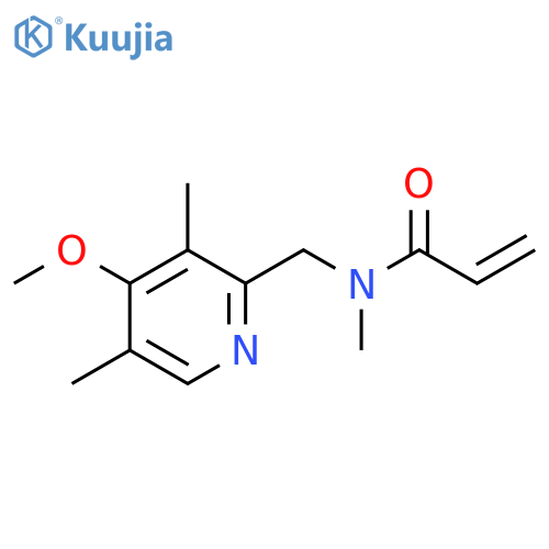 N-[(4-Methoxy-3,5-dimethylpyridin-2-YL)methyl]-N-methylprop-2-enamide structure